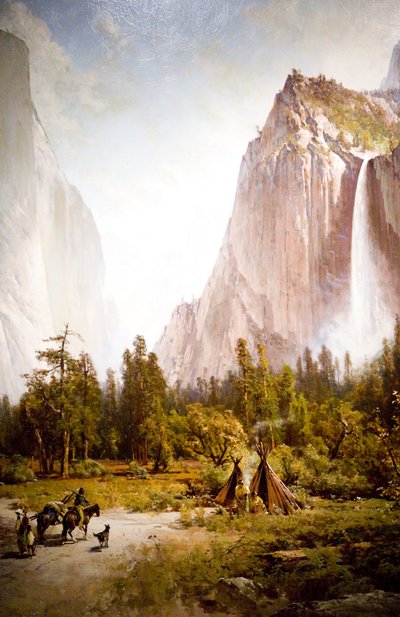 Valle de Yosemite (El Capitán y las Cataratas Bridal Veil) de Thomas Hill