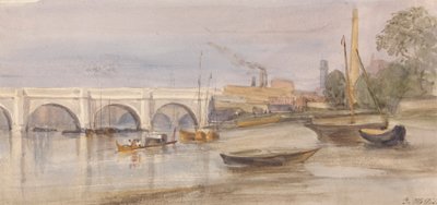 Puente de Westminster desde la orilla de Lambeth de Thomas Hollis
