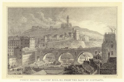 Puente del Norte, Caton Hill, etc. desde el Banco de Escocia de Thomas Hosmer (after) Shepherd