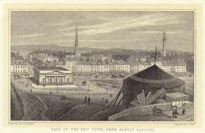 Parte de la Ciudad Nueva, desde Ramsay Gardens de Thomas Hosmer (after) Shepherd