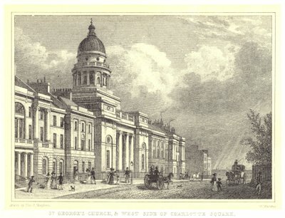 Iglesia de San Jorge y Lado Oeste de Charlotte Square de Thomas Hosmer (after) Shepherd