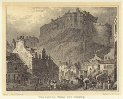 El Castillo, desde el Vennel (grabado) de Thomas Hosmer (after) Shepherd