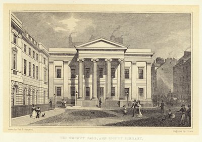 El Ayuntamiento y la Biblioteca Signet (grabado) de Thomas Hosmer (after) Shepherd
