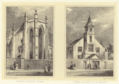 Iglesia del Trinity College; Capilla de Ease, San Cuthberts de Thomas Hosmer (after) Shepherd