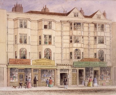 Calle Aldersgate, Londres, 1851 de Thomas Hosmer Shepherd