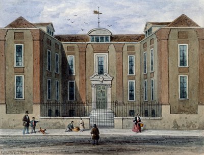 Una mansión antigua, llamada Pitchett Hall, lado sur de Union St., Southward, 1828 de Thomas Hosmer Shepherd