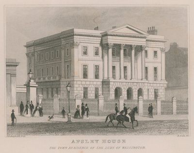 Apsley House, Hyde Park Corner, Londres, la residencia del Duque de Wellington de Thomas Hosmer Shepherd