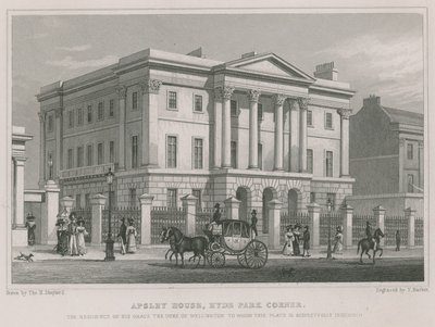 Apsley House, Hyde Park Corner, Londres, la residencia del Duque de Wellington de Thomas Hosmer Shepherd