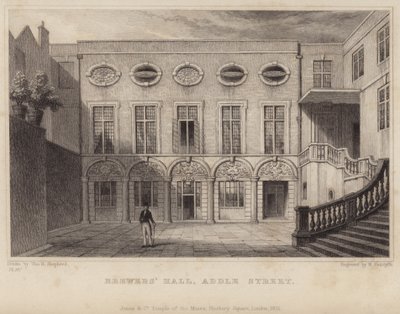 Brewers Hall en Addle Street de Thomas Hosmer Shepherd