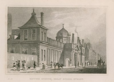 Museo Británico en Montague House de Thomas Hosmer Shepherd