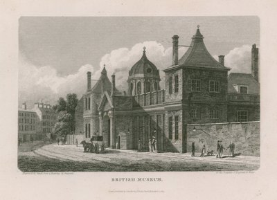 Museo Británico en Montague House de Thomas Hosmer Shepherd