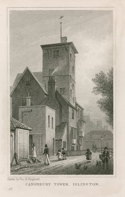 Casa y torre de Canonbury de Thomas Hosmer Shepherd