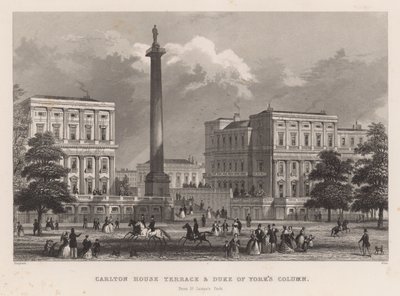 Carlton House Terrace y la Columna del Duque de York, desde St James