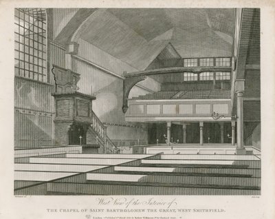 Capilla de San Bartolomé el Grande, West Smithfield de Thomas Hosmer Shepherd