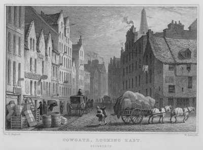 Cowgate, mirando al este, Edimburgo de Thomas Hosmer Shepherd