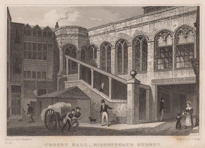 Crosby Hall, Bishopsgate Street, Londres de Thomas Hosmer Shepherd