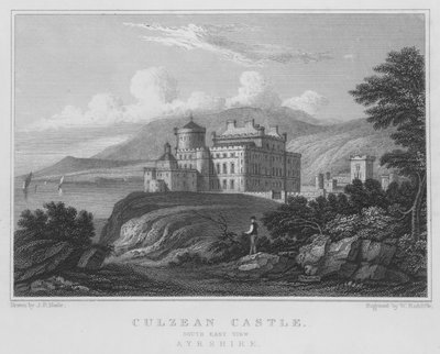 Castillo de Culzean, Vista Sureste, Ayrshire de Thomas Hosmer Shepherd