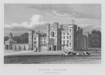 Castillo Dunse, Berwickshire (grabado) de Thomas Hosmer Shepherd