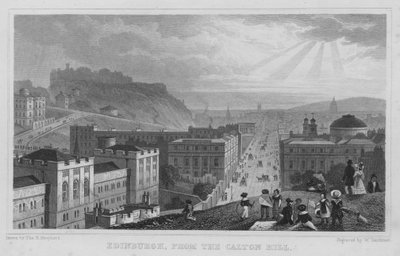 Edimburgo, desde Calton Hill (grabado) de Thomas Hosmer Shepherd