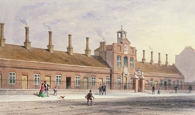 Casas de beneficencia de Emery Hills en Rochester Row, 1850 de Thomas Hosmer Shepherd