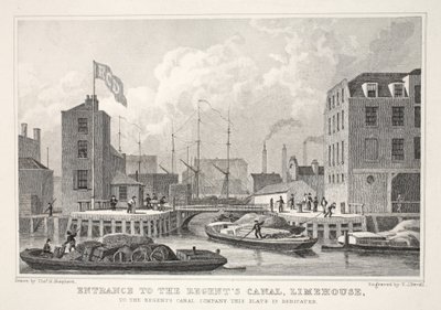 Entrada al Canal del Regente, Limehouse, de 