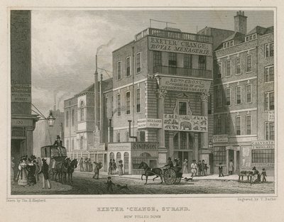 Exeter Change, The Strand, Londres de Thomas Hosmer Shepherd