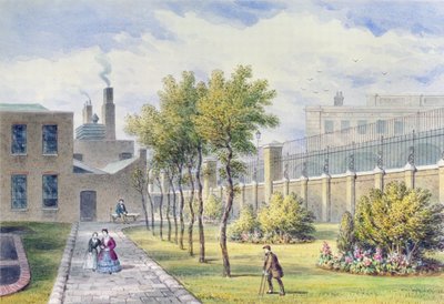 Jardín del Hospital de San Tomás, Southwark, Londres de Thomas Hosmer Shepherd