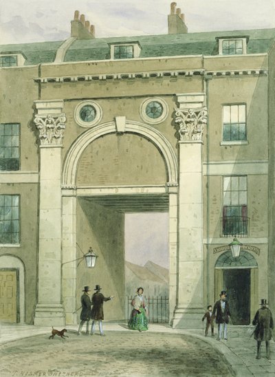 Puerta al Río, Calle Essex, 1857 de Thomas Hosmer Shepherd