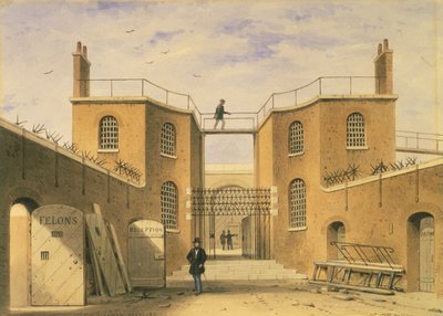 Casa de corrección, Clerkenwell, Londres, c. 1850 de Thomas Hosmer Shepherd