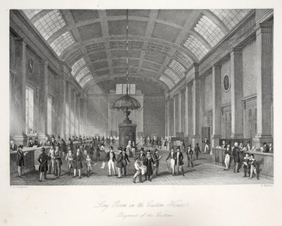 Sala larga en la Aduana, de 