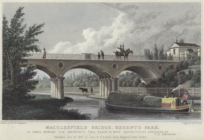 Puente de Macclesfield en el Parque de Regent de Thomas Hosmer Shepherd