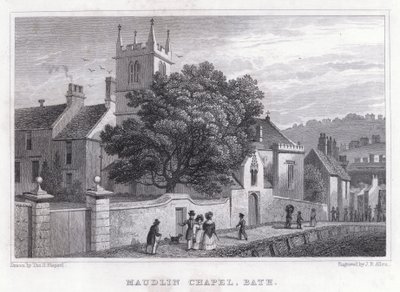 Capilla Maudlin, Bath (grabado) de Thomas Hosmer Shepherd