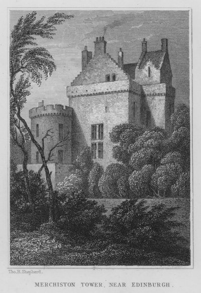 Torre de Merchiston, cerca de Edimburgo de Thomas Hosmer Shepherd