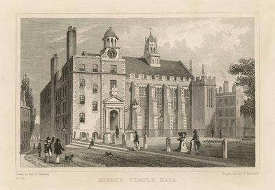 Salón del Middle Temple de Thomas Hosmer Shepherd