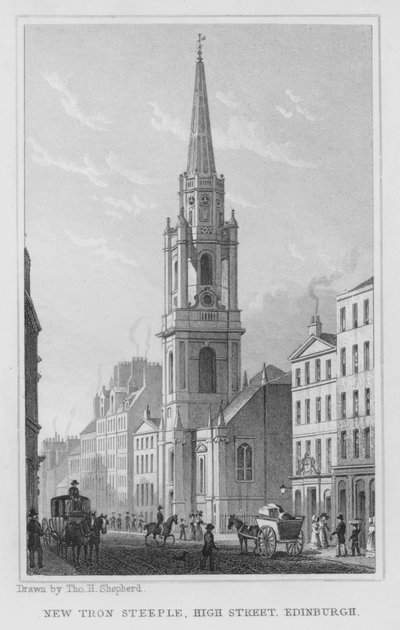 Nuevo Campanario Tron, High Street, Edimburgo de Thomas Hosmer Shepherd