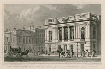 Nuevos edificios Pall Mall East y University Club House de Thomas Hosmer Shepherd