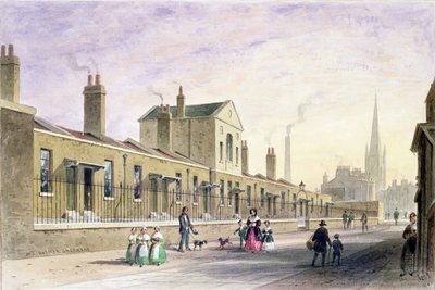 Casas de beneficencia de Palmer, Tothill Fields de Thomas Hosmer Shepherd
