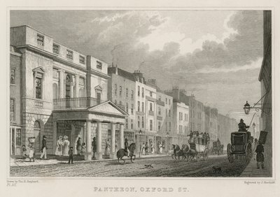 Panteón, Oxford Street, Londres de Thomas Hosmer Shepherd