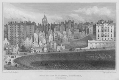 Parte de la ciudad vieja, Edimburgo de Thomas Hosmer Shepherd