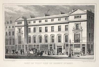 Parte del lado oeste de Regent Street, de 