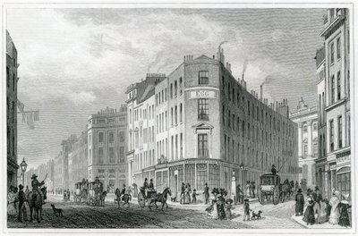 Piccadilly, desde Coventry Street, 1830 de Thomas Hosmer Shepherd