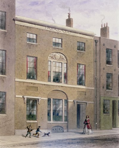 Salón de Plomeros en Great Bush Lane, Cannon Street, 1851 de Thomas Hosmer Shepherd