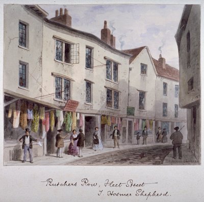 Probablemente una vista de Holywell Street, Westminster, Londres, c1850 de Thomas Hosmer Shepherd