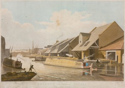 Canal del Regente, el City Basin, Londres de Thomas Hosmer Shepherd