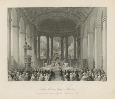 Iglesia católica romana en Moorfields de Thomas Hosmer Shepherd