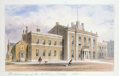 Casa de la Artillería Real, Finsbury Square, 1851 de Thomas Hosmer Shepherd