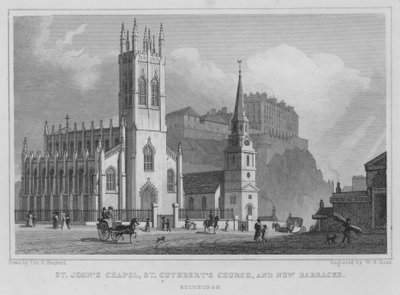 Capilla de San Juan, Iglesia de San Cuthbert y Nuevos Cuarteles, Edimburgo de Thomas Hosmer Shepherd