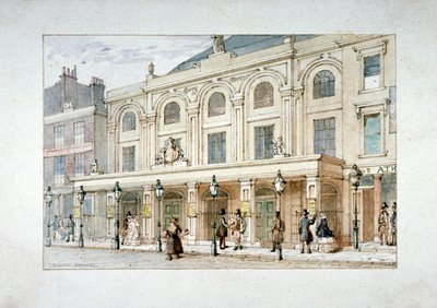 Teatro de Surrey y Casa de Café de Surrey en Blackfriars Road, Southwark, Londres, c. 1835 de Thomas Hosmer Shepherd