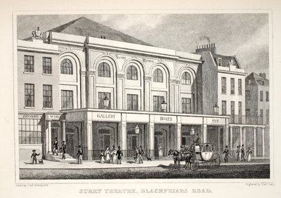 Teatro Surry, Blackfriars Road, de 