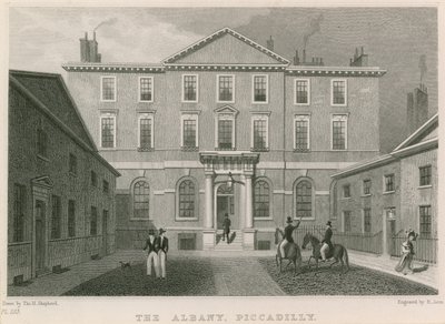 El Albany, Piccadilly, Londres de Thomas Hosmer Shepherd